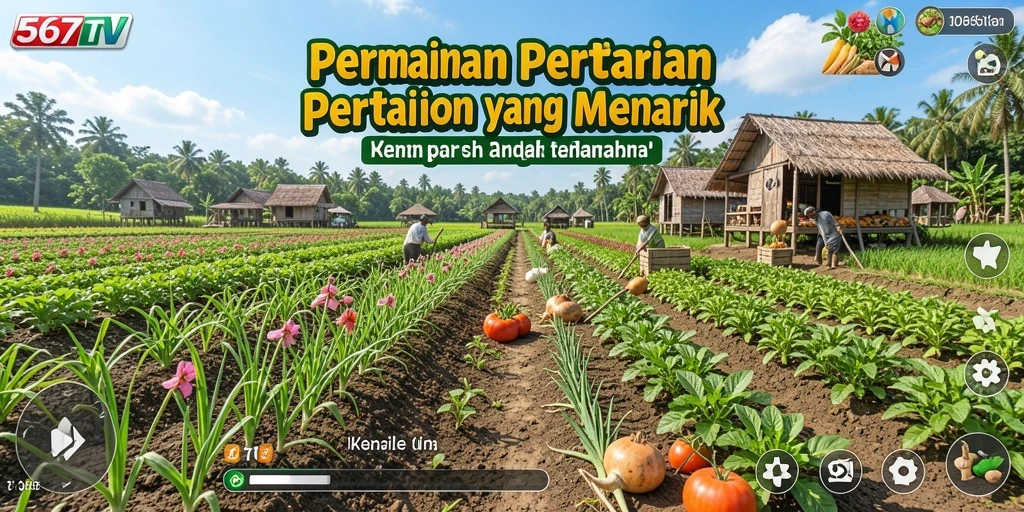Tampilan gameplay 567TV yang seru dengan pertanian yang dinamis.