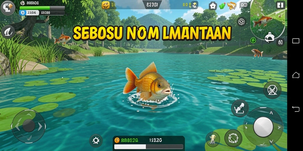 Tampilan game memancing yang seru dan menantang di 88BOS.