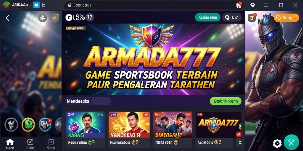 Tampilan menarik dari gameplay taruhan olahraga di ARMADA777.