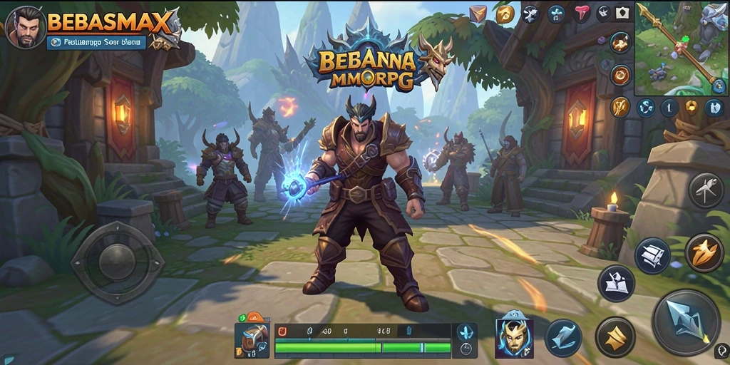Tampilan menakjubkan dari gameplay BEBASMAX di dunia MMORPG.