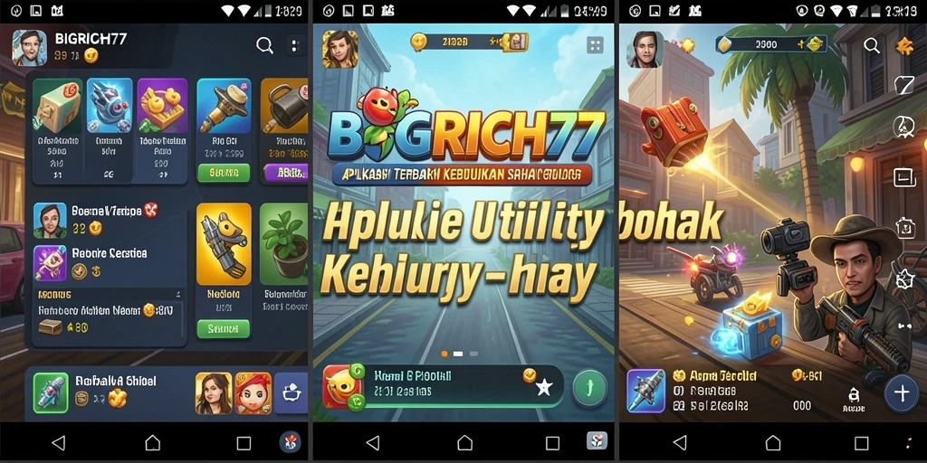 Tangkapan layar dari BIGRICH77 menunjukkan alat Utility yang intuitif.