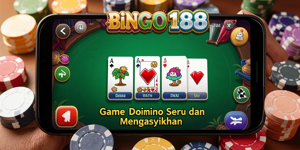 Tampilan gameplay Domino yang menarik di BINGO188.