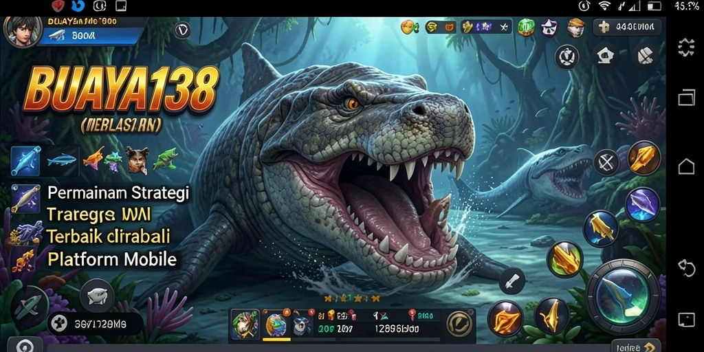 Tampilan gameplay seru dalam BUAYA138 yang menampilkan strategi pertempuran.