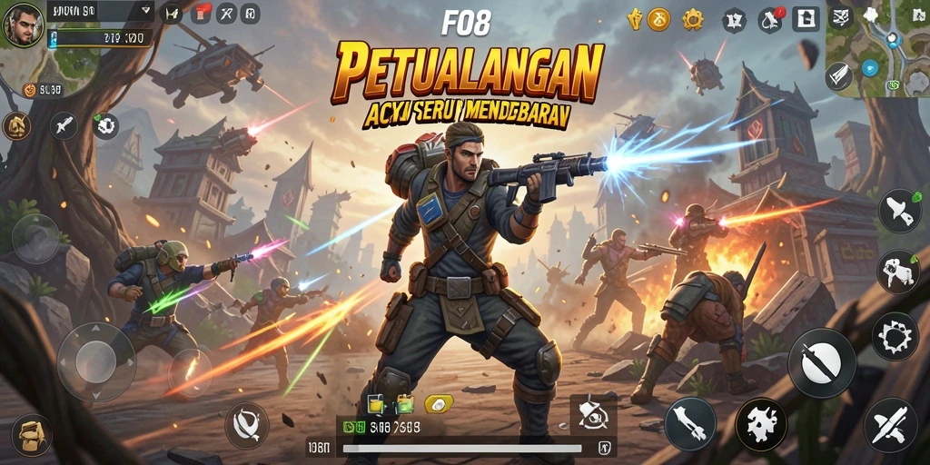 Tampilan gameplay FO8 yang penuh aksi dan seru.