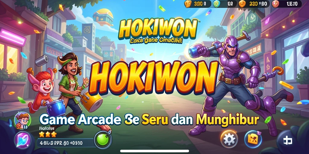 Tampilan seru gameplay HOKIWON yang menantang.
