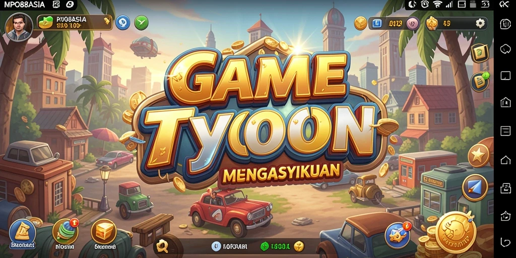 Screenshot MPO88ASIA menampilkan aksi membangun kerajaan bisnis yang seru.