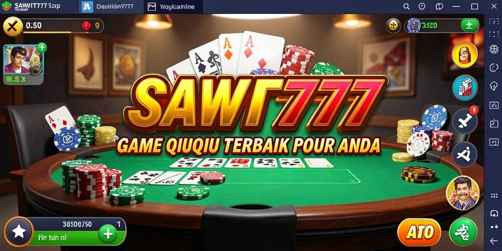 Tangkapan layar gameplay QiuQiu yang seru dan mengasyikkan di SAWIT777.