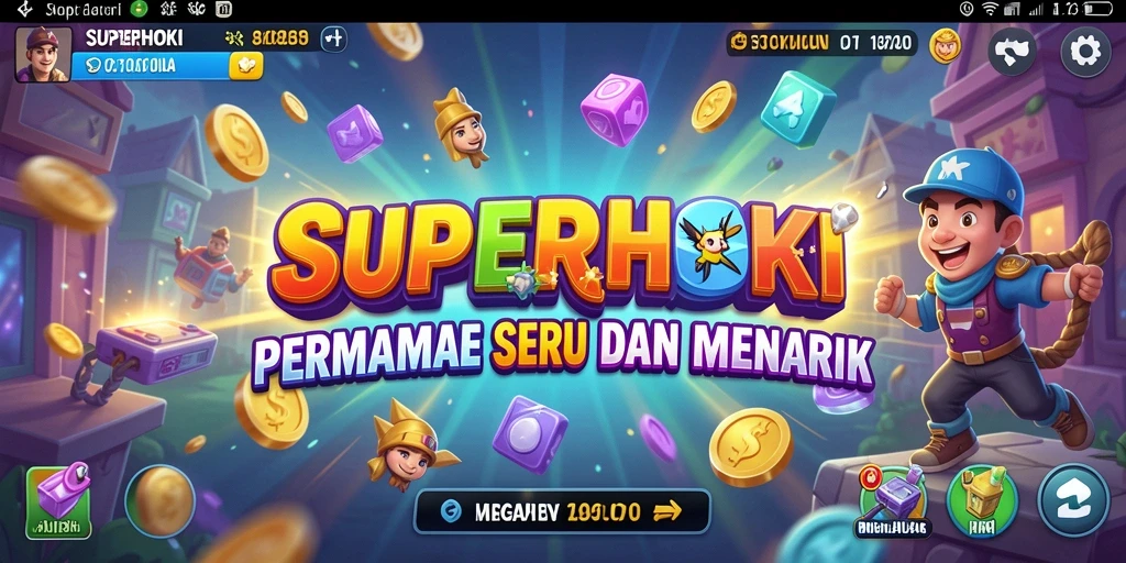 Screenshot game SUPERHOKI menampilkan aksi seru dalam permainan Arcade.
