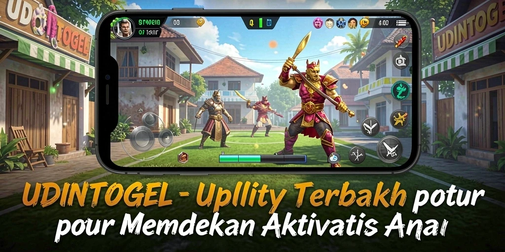 Tampilan utama aplikasi UDINTOGEL dengan fitur-fitur utility.