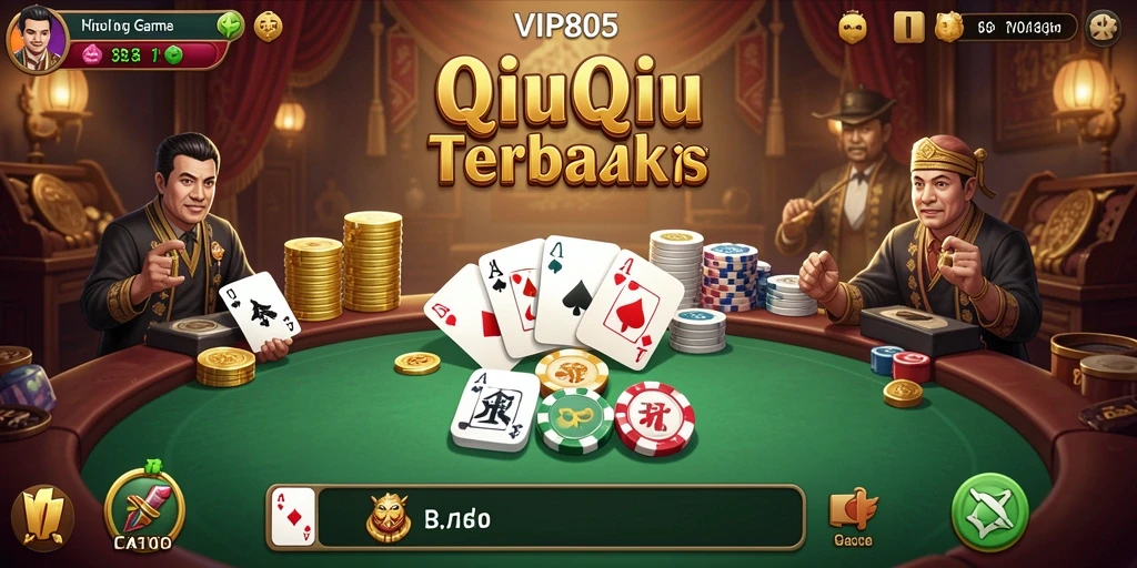 Tampilan gameplay QiuQiu yang mendebarkan dan penuh strategi.